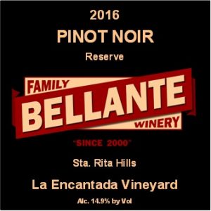 2016 Pinot Noir Reserve, La Encantada Vineyard – 91 Points Wine Enthusiast