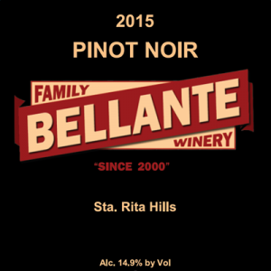 2015 Pinot Noir, Sta. Rita Hills