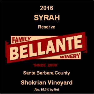 2016 Syrah Reserve, Shokrian Vineyard