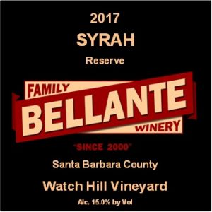 2017 Syrah Reserve, Watch Hill Vineyard – 93 points WE, Editor’s Choice