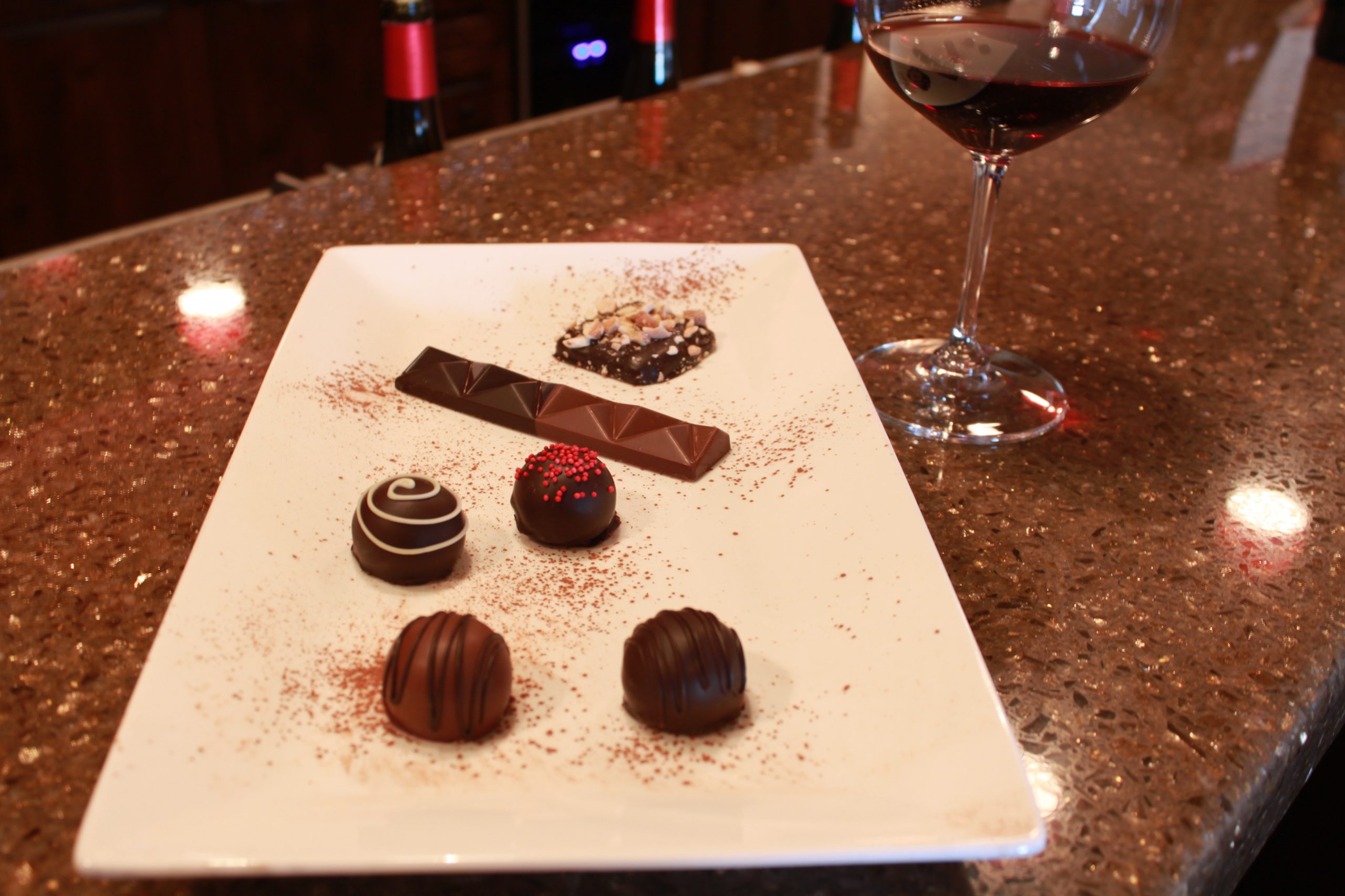 Valentine's Day Tasting for Two w/ Chocolate Plate