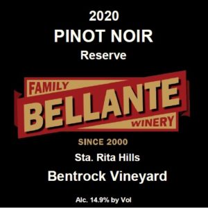 2020 Pinot Noir Reserve, Bentrock Vineyard
