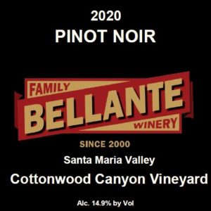 2020 Pinot Noir, Cottonwood Canyon Vineyard