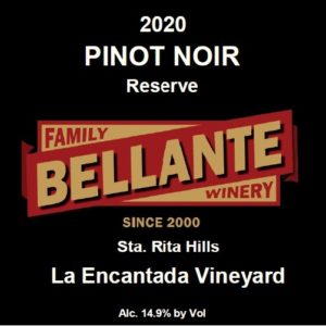 2020 Pinot Noir Reserve, La Encantada Vineyard – Wine Enthusiast 93 points