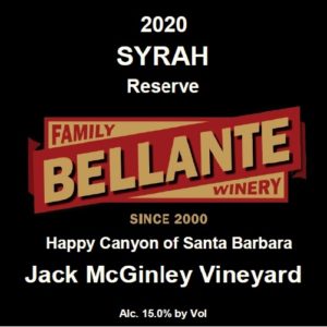 2020 Syrah Reserve, Jack McGinley Vineyard