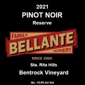 2021 Pinot Noir Reserve, Bentrock Vineyard